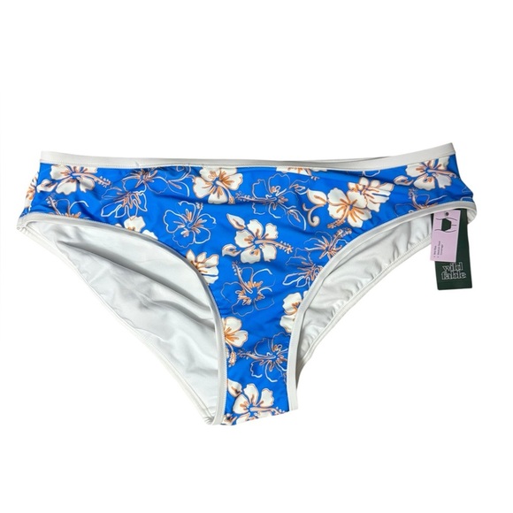 Wild Fable Blue Floral Bikini Bottom - Size 1X (NWT) - Picture 1 of 5